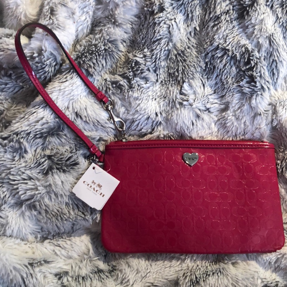 Authentic Coach Pink Wristlet
